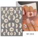 5D Spring Cherry Blossom Nail Art Stickers - 3D Embossed Decals for Women's Nail Design (4 Sheets) - Buy Online on GoSupps.com