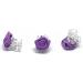 10 Purple Rose Hair Clips - Bridal Hair Accessories | Pack of 10 - Buy Online on GoSupps.com