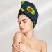 Avocado in Space Microfiber Hair Towel - Super Absorbent Coral Velvet Wrap for Long Curly & Thick Hair - Buy Online on GoSupps.com