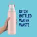 Brita Insulated Stainless Steel Water Bottle with Straw - 20oz Rose - Buy Online on GoSupps.com