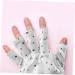 minkissy 10 Pairs UV manicure gloves hand cover nail art protective gloves UV fingerless gloves for women Accessories pattern manicure polyester gloves Nail supplies - Buy Online on GoSupps.com