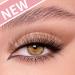 Geeneiya Brown 5D Volume Strip False Eyelashes - Natural Wispy Mink Lashes for Cat Eye Look - Fluffy 15mm Pack - Best Fake Lashes - Buy Online on GoSupps.com