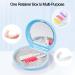 Orthodontic Box Retainer Case Aligner Case Denture Boxes Denture Storage Container Orthodontic Round Retainer Box (Blue+Mirror) - Buy Online on GoSupps.com