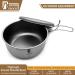 800ML Titanium Camping Bowl with Lid - Portable Cookware for Backpacking & Hiking - Buy Online on GoSupps.com
