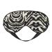 Zebra Animal print Light blocking eye mask soft eye mask adjustable for sleep travel yoga etc Black