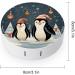 Merry Christmas Penguins Contact Lens Case | Plastic Care & Travel Box for Lens Protection - Buy Online on GoSupps.com
