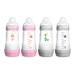 MAM Easy Start Anti-Colic Medium Flow Bottles 9 oz (4-Count) Gray and Pink