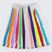 12 Pcs Rainbow Party Highlights 22 inch Clip in Hair Extensions - Colorful Synthetic Hairpieces for Women, Kids, and Girls - Buy Online on GoSupps.com