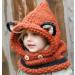 Azornic Winter Hat Scarf Hood for Kids - M Orange (2-8 Years) - Buy Online on GoSupps.com