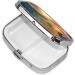 Ocean Sunset Printed Square Pill Box | Portable Travel Medicine Organizer | International Shipping Available - Buy Online on GoSupps.com