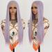 Buy Maycaur Long Straight Purple Lace Front Wigs - 22 Inch Synthetic Hair for Fashion Women | Natural Bay Hair - Buy Online on GoSupps.com