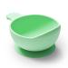Nana's Manners Green Silicone Suction Bowl Stage 1 for Babies Ages 4 Months and up. Features Scoop Lip Handle and Suction pad with Pull-tab for Easy Removal. BPA-Free.