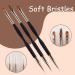 Professional 3-Piece Nail Art Brushes Set for Gel Polish - Double Ended Design for DIY Polygels Manicure & Ombre - Fine Liner & Drawing Paint Pen Varnish Tool (8/9/12mm) - Buy Online on GoSupps.com