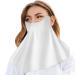 Sun Protection Masque | Sun Masque SPF Face Cover Sun Face Cover Breathable Full Face Shield Face Scarf Cover Cooling Sunscreen Masque for Men Women White