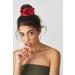 Silk Scrunchies Black Red for Women - Mulberry Silk Elastic Hair Tie Bands - Fashion Ponytail Holder for Curly Thick Hair - Perfect Gift for Her - Buy Online on GoSupps.com