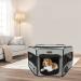 Seiyierr Portable Pet Playpen with Carrying Case - Indoor/Outdoor Puppy & Cat Playpen for Small Dogs - Removable Mesh Shade Cover Included - Buy Online on GoSupps.com