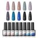 Nailwind UV nail polish gel nail polish gray blue black glitter set shellac nail polish uv led nail polish durable soak off gel nail polish 10 color 8ml gray black