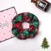 EGURS 10-Piece Christmas Hair Clips & Scrunchies - Red Checked Snowflake Elastic Hair Bands for Women & Girls - Buy Online on GoSupps.com