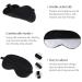 Silk Sleep Mask: Lightweight, Breathable & 100% Opaque Blindfold - Adjustable Strap for Women, Men & Children - Black - Buy Online on GoSupps.com
