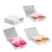 JECOMPRIS 8 STK square glasses case travel set for contact lens container holder storage soaking organizer-koffer eye-catching drinking box colored contact lenses travel ABS