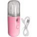 Moisturizing Face Steamer - Pocket Moisturizing Cordless Facial Humidifier Travel Cordless Face Steamer With 30ml Water Tank for Home Bedroom Pink - Buy Online on GoSupps.com