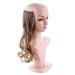 Silk-Co Hair Extensions with Rubber Band | Adjustable Synthetic Extensions in Chocolate Brown - 50cm Perfect for Dark Blonde Hair - Buy Online on GoSupps.com