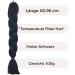 Synthetic Hair for Braiding Braids Extensions for Hair Extensions Ideal for Rastas and Twists Braiding Hair for Women and Men for Thickening Hairpiece for Braid (Black) - Buy Online on GoSupps.com