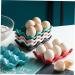 Artibetter 6 Ceramic Egg Holder Ceramic Egg Keeper Egg Holder Container Utensil Food Dispenser With Cover White White 14.5x9.5x3.2cm - Buy Online on GoSupps.com