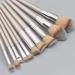 10 Cone Wooden Handle Makeup Brush Set | Premium Powder & Eye Makeup Tools for Flawless Application - International Shipping Available - Buy Online on GoSupps.com