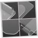 Didiseaon 2pcs Nail Palette Acrylic Nail Display & Cosmetic Palettes for Nail Art Eyeliner Eyeshadow & Cake Decoration | 7.7x7.7x2.7cm Transparent Design Ideal for DIY & Professional Use - Buy Online on GoSupps.com