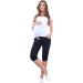MijaCulture Black Maternity Capri Trousers 4090 - XXL | Relaxed Fit - Buy Online on GoSupps.com
