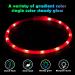 Buy Auauy LED Light Neck Band for Dogs & Cats - USB Rechargeable Adjustable Waterproof 4 Modes (Red) | Safe Silicone Collar for Pet Safety - Buy Online on GoSupps.com