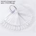 Rnitle Transparent Nail Swatches Sticks - 50 Piece Fan-shaped Board for Nail Polish Display and Practice - Clear Nail Colour Display - Buy Online on GoSupps.com