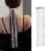 Tasseled Rhinestone Fashion Hair Clips Hair Ornaments Headpiece Barrette Accessories for Girls Silver 39cm