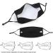 6PCS Reusable Breathable Washable 4 Layer Cloth Face Mask with Nose Wire - Adjustable Cotton Face Mask for Men and Women in Black - Buy Online on GoSupps.com