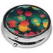 Abstract Round Pattern Mini Pill Box | 3 Compartment Travel Organizer | Portable Medicine Case for Home & Office - Buy Online on GoSupps.com