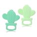 PrimaStella Silicone Cactus Teethers for Babies - Set of 2, BPA Free, Safety Tested, Cute & Soothing, Easy to Hold - Green & Neo Mint - Buy Online on GoSupps.com