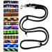 Dogeline Double Leash Practice Leash for medium dogs up to 45 kg over 39 colors very stable (3.50 m brownie) 3.50 m black and brown beige-bright brown