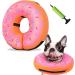 Inflatable Collar for Dogs and Cats Large Dogs Soft Pet Recovery Cone Collar Dog Cone Alternative After Surgery Adjustable Dog E Collars Cone for Dogs After Surgery to Stop Licking Large Size:Neck :14"-18" Pink
