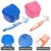 Travel Tooth Set - False Teeth Care Box with Cleaning Brush | International Shipping Available - Buy Online on GoSupps.com