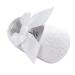 LACOFIA Baby Girls Christening Shoes Infant Crib Shoes Anti-Slip Soft Sole Prewalkers 6-12 Months A White