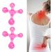 ZJchao Mini Handheld Body Massager - 4 Balls & 2 Pieces for Legs & Arms | Pink - Best International Shipping - Buy Online on GoSupps.com