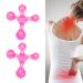 2-Piece Trigger Point Presser Massager Set | 4-Point Massage Roller & Hand Arch Device for Acupressure Relief | Manual Leg & Arm Massager in Pink - International Shipping Available - Buy Online on GoSupps.com