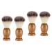 Fomiyes 4 piece of shaving brush hairbrush beard cleaning brush men shave men bear beard bears on shave razor brush beard brush hairdresser requirement soft fur shaving man nylon wool