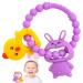 Bunny Easter Teething Toys for Baby 3-6 Months Soft & Easy Grip Silicone Baby Easter Basket Stuffers Infant Teething Toys Relief Chocking-Proof Gifts Boys Girls