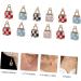 80 Pcs Bag Oil Dripping Alloy Pendant Pendant Mother Crystal Beaded 2.1X1.3CM Assorted Color - Buy Online on GoSupps.com