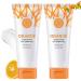 Orange Exfoliating Gel Scrub Face Body Skin Natural Orange Peeling Gel Face Scrub Deep Cleansing Moisturizing Facial Exfoliator 50g (2PCS)