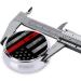Firefighter Axe Red Line Flag Pill Box | Portable 3-Compartment Metal Container for Travel | Must-Have Mini Storage Solution - Buy Online on GoSupps.com