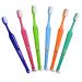 Paro S27 Toothbrush | Small Brush Head with Soft Bristles and Short Handle with Exchangeable Inter Space F | 27 Tufts | 6 Pack 6 Pack Multi-color