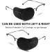 4 Pcs Reusable Eye Patches for Kids & Adults | Lazy Eye Treatment for Amblyopia & Strabismus | Left & Right Eye Patches for Glasses (Black - Buy Online on GoSupps.com